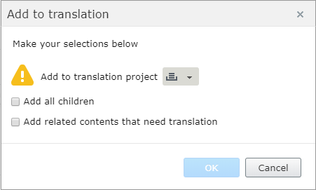 Image: Add to translation dialog box