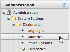 Image: Selecting Countries dictionary