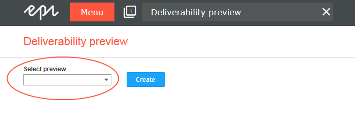 Image: Selecting a preview