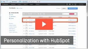 Personalization with HubSpot
