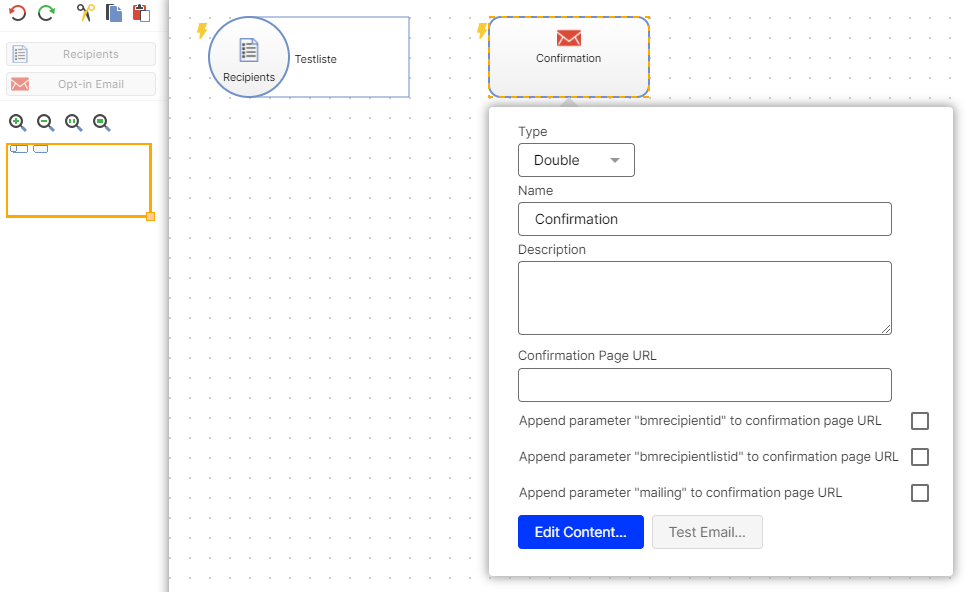 Image: Configure the opt-in process