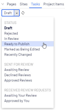 Image: Status "Ready to Publish"