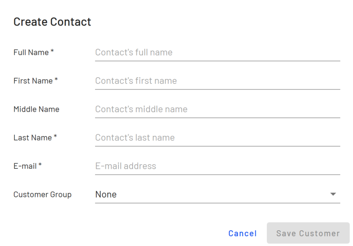 Image: Create Contact