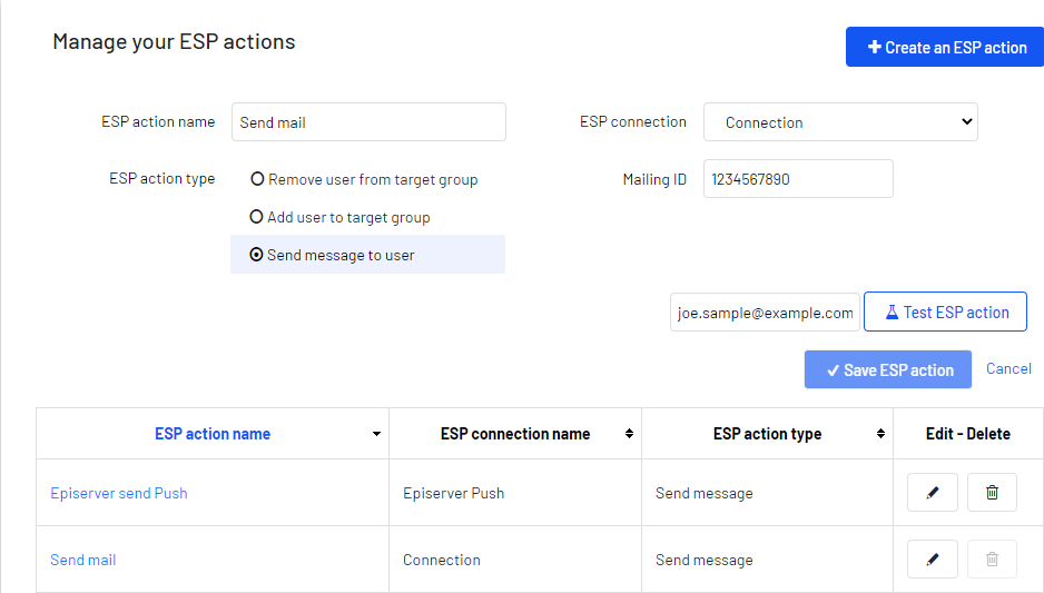 Image: Add ESP Actions