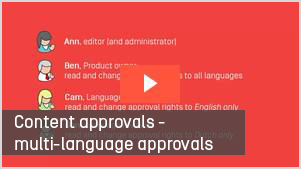 Content approvals - multi-language approvals