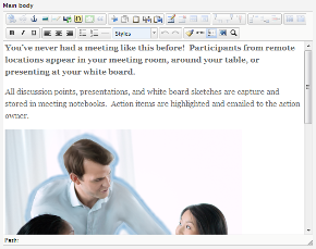 TinyMCE (EPiServer CMS 6) Editor
