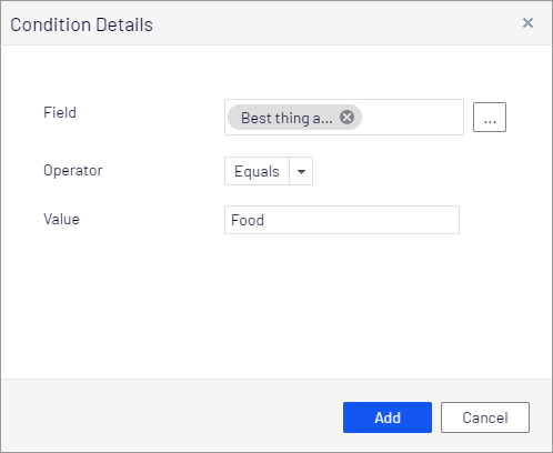 Image: Conditions Details dialog box