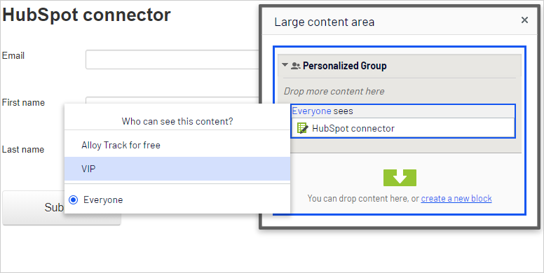 Image: Personalize HubSpot form