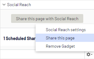 Image: Share this page option on context menu