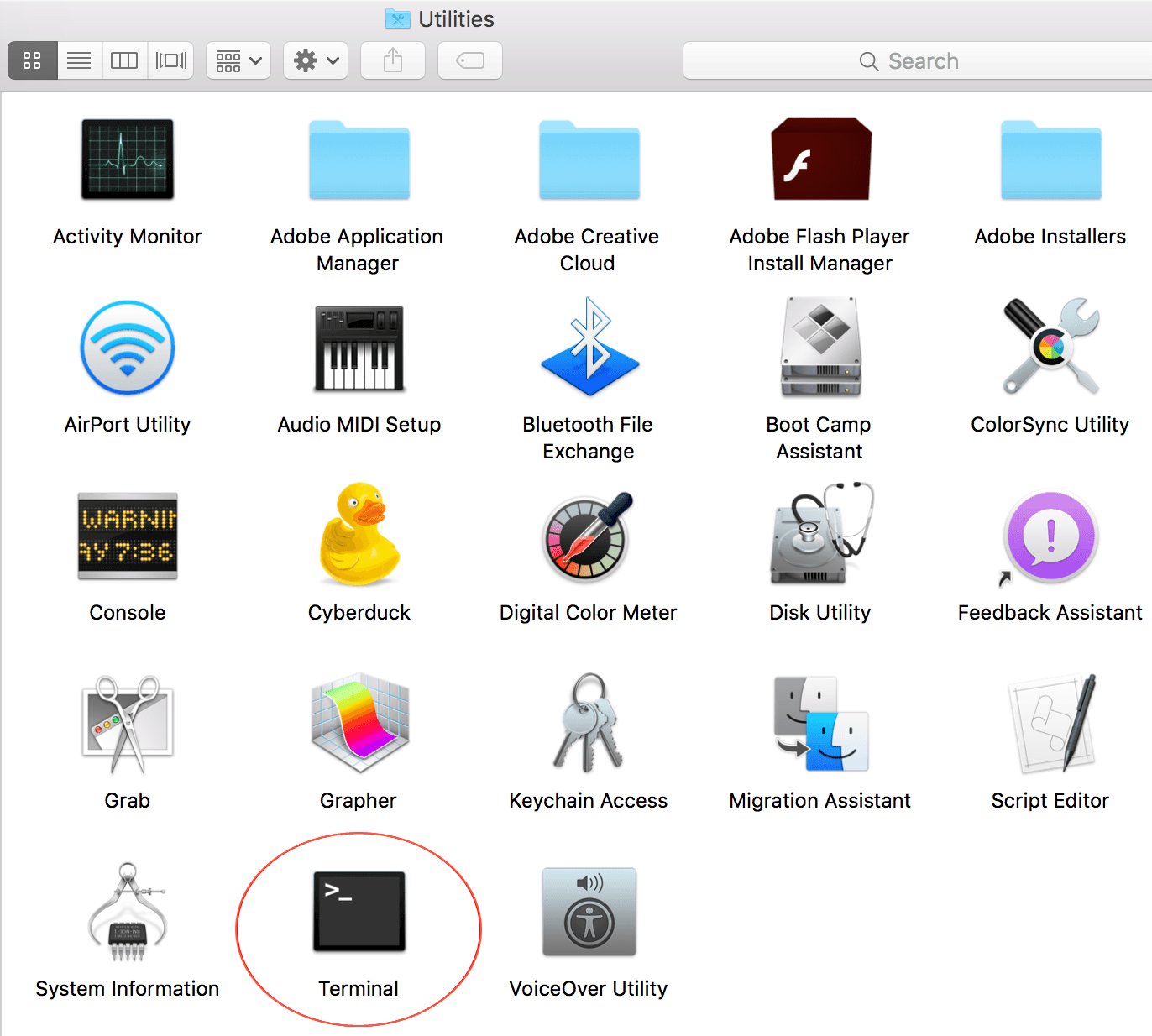 mac os x where is the adobe application manager