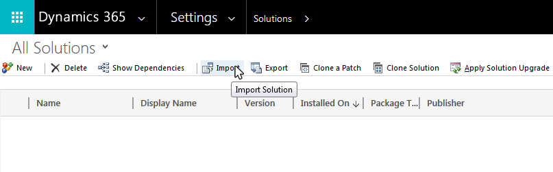 Image: Import
