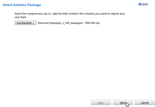Image: Select Zip file