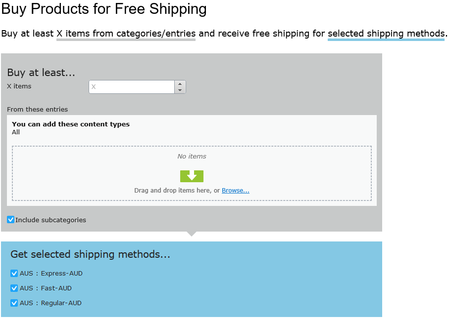 Image: Discount, Buy products for free shipping
