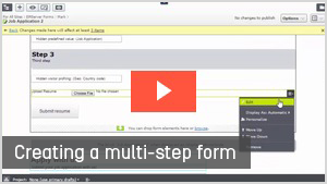 Creating a multi-step form