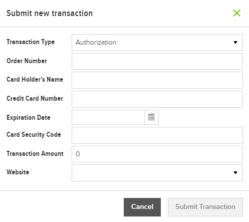 Submit a new transaction