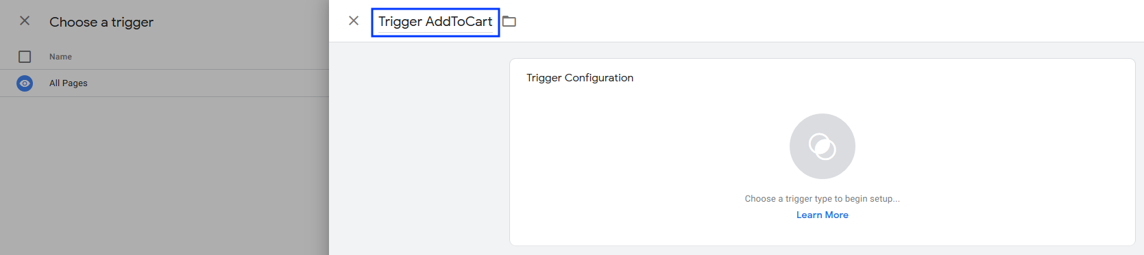 Image: Trigger name